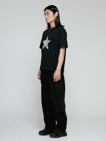Star T-shirt（Short length Black）