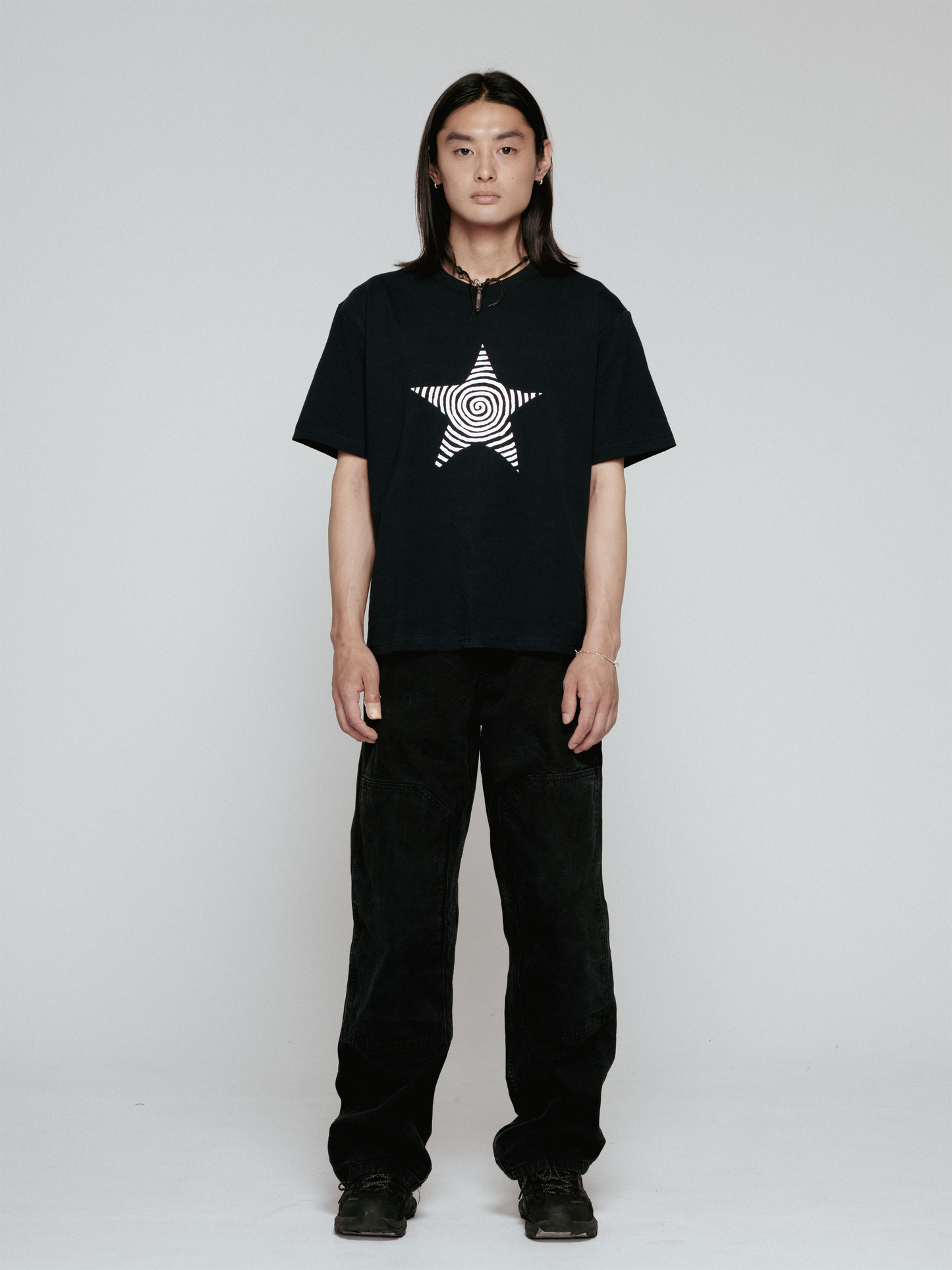 Star T-shirt（Short length Navy）