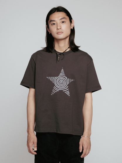 Star T-shirt（Short length Dark Grey）