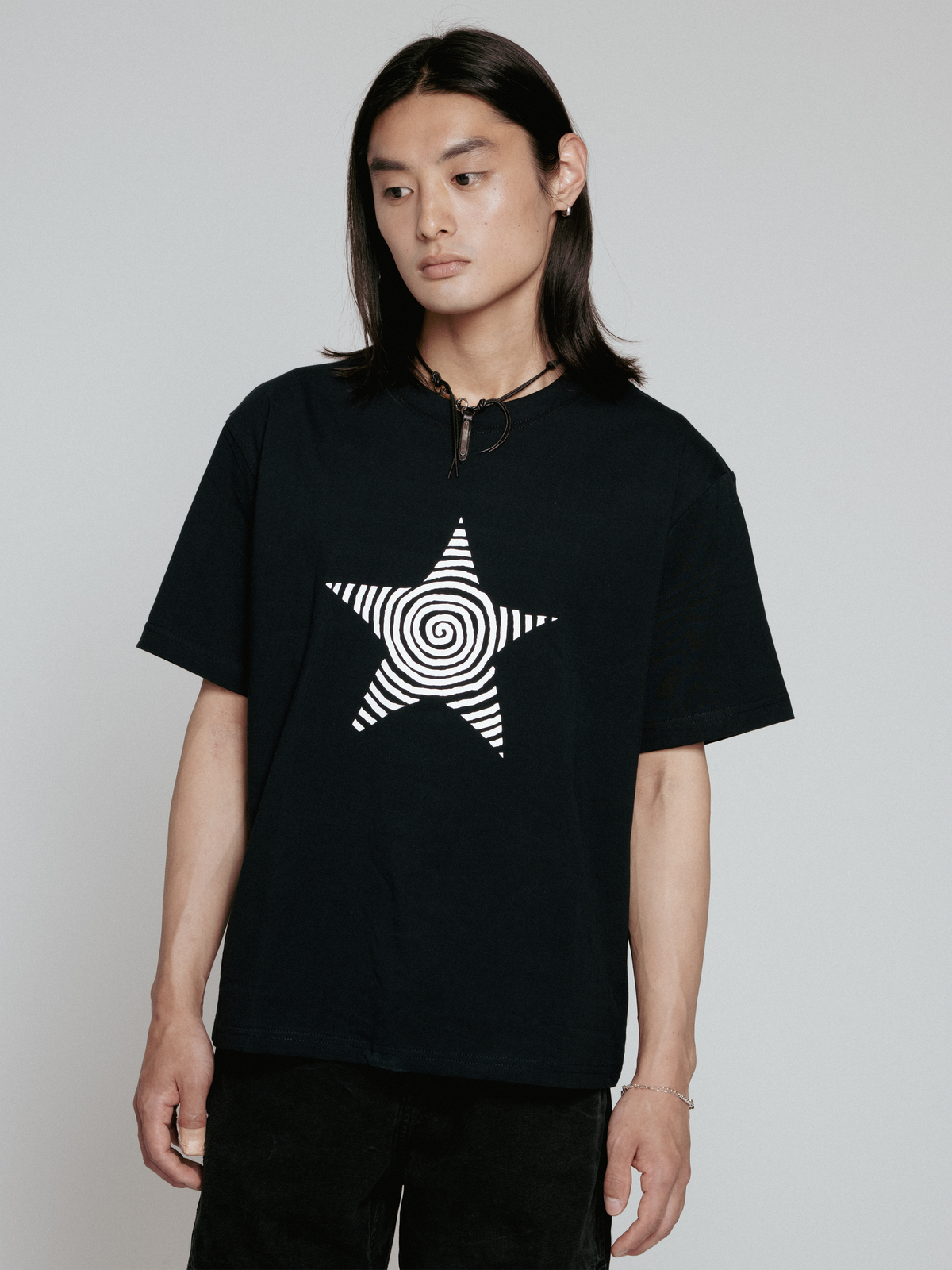 Star T-shirt（Short length Navy）
