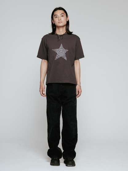 Star T-shirt（Short length Dark Grey）