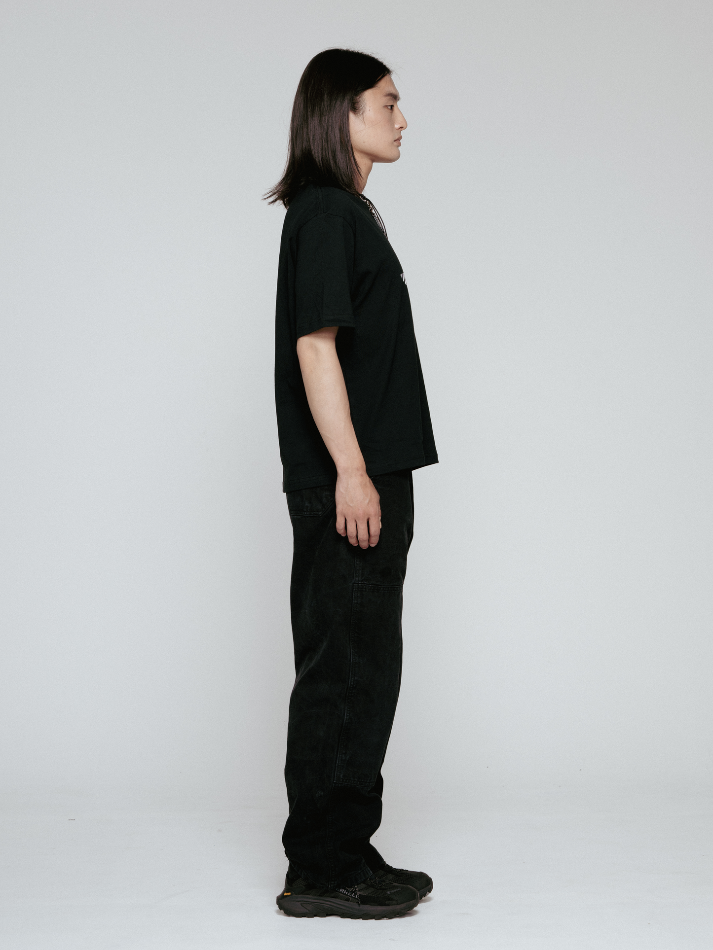 Star T-shirt（Short length Black）