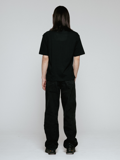Star T-shirt（Short length Black）