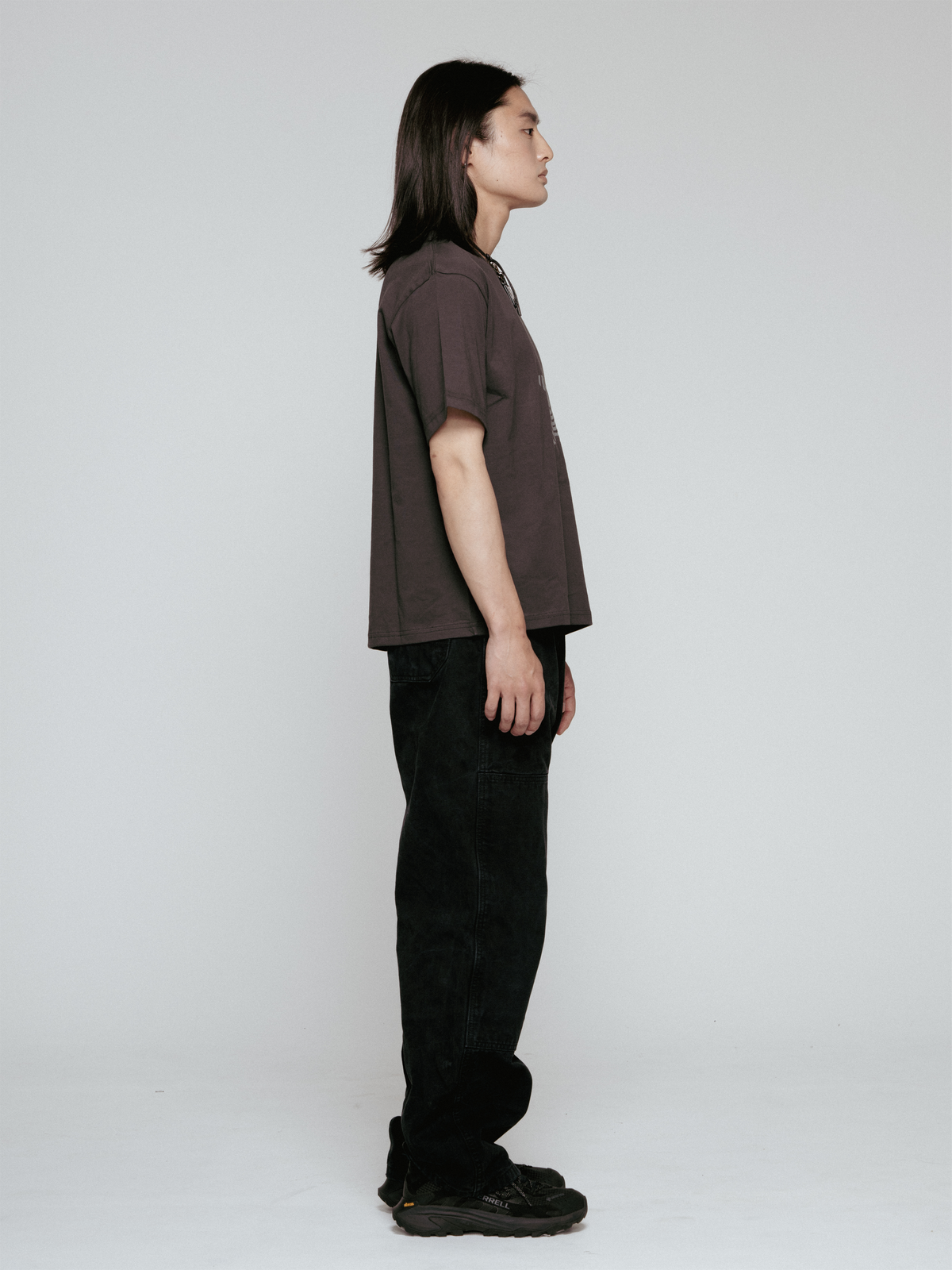 Star T-shirt（Short length Dark Grey）